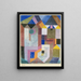 Architettura colorata - Paul Klee — quadro incorniciato alla parete