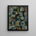 Composition con la Mezzaluna gialla e la Y - Paul Klee — quadro incorniciato alla parete