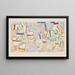 Côte de Provence 7 - Paul Klee — quadro incorniciato alla parete