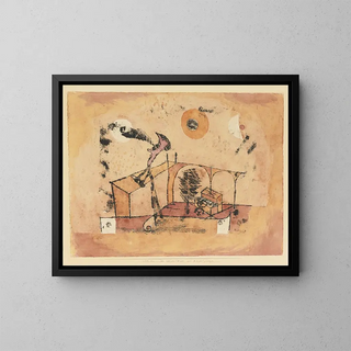 Il tenore eroico come cantante da concerto - Paul Klee — quadro incorniciato alla parete