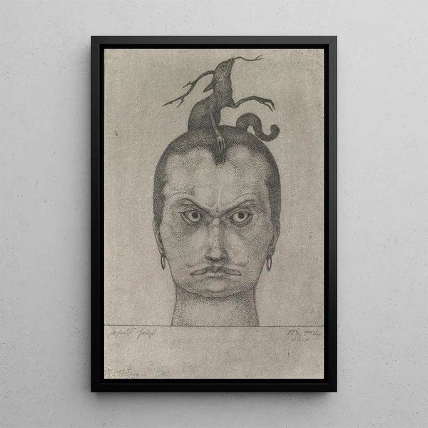 Tête Menaçante - Paul Klee — quadro incorniciato alla parete