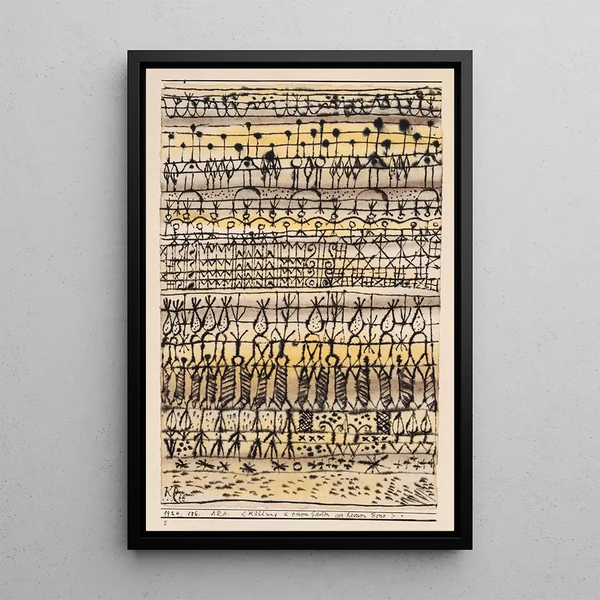 ERA Se Rafraîchissant dans un Jardin de la Zone Torride - Paul Klee — quadro incorniciato alla parete