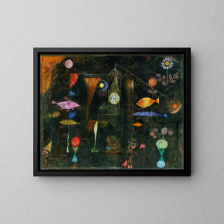 Magie dei pesci - Paul Klee — quadro incorniciato alla parete