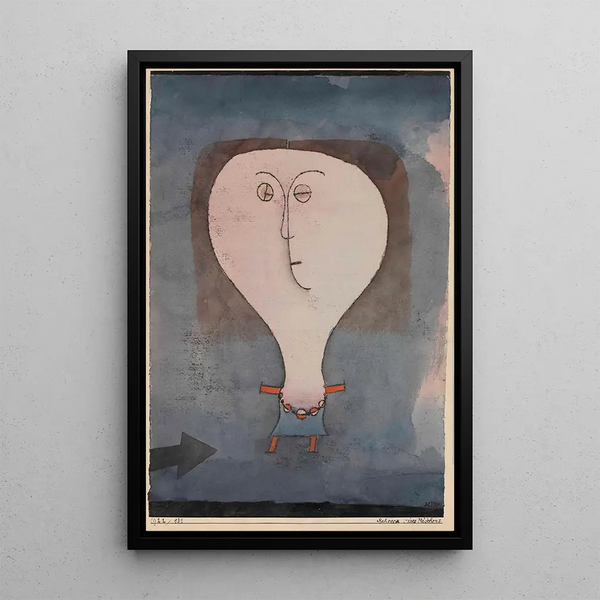 Peur d'une Fille - Paul Klee — quadro incorniciato alla parete