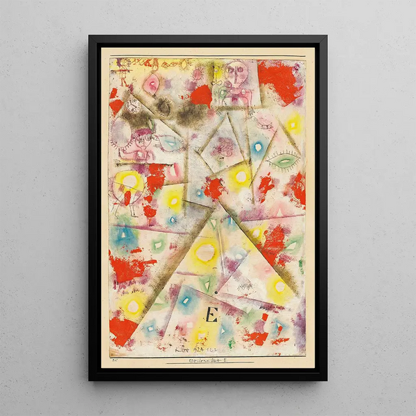 Feuille Commémorative E - Paul Klee — quadro incorniciato alla parete