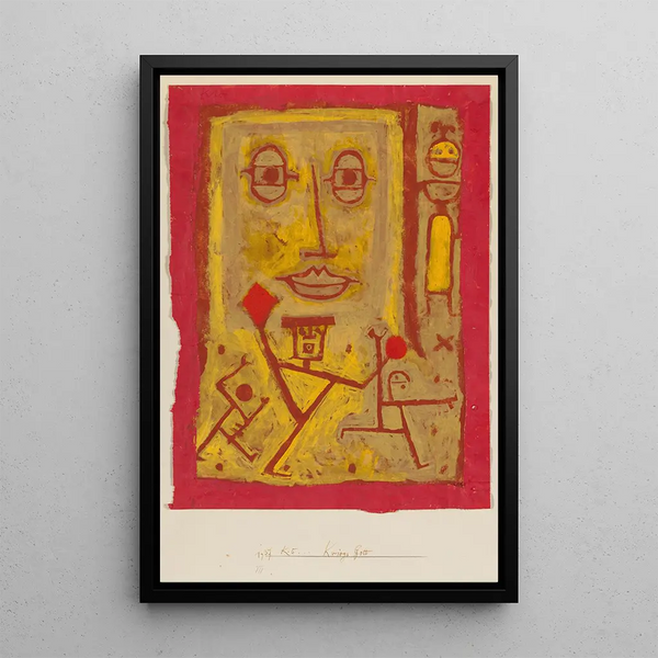 Dio della Guerra - Paul Klee — quadro incorniciato alla parete