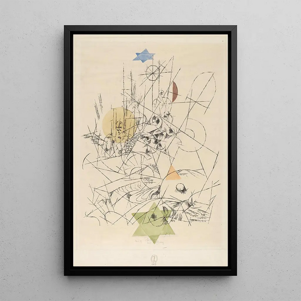 Espoir et Destruction - Paul Klee — quadro incorniciato alla parete