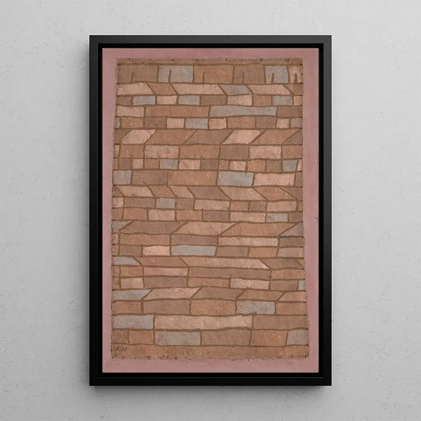 Hutte - Paul Klee — quadro incorniciato alla parete