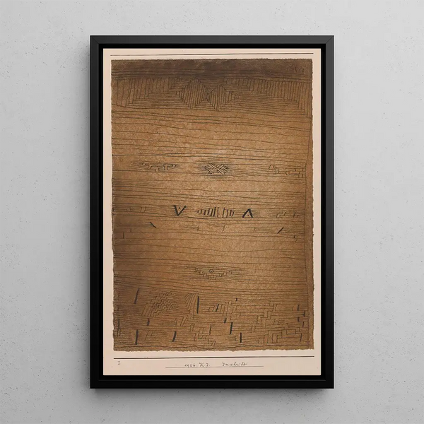 Inscription - Paul Klee — quadro incorniciato alla parete