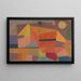 Paesaggio di montagna gioioso - Paul Klee — quadro incorniciato alla parete