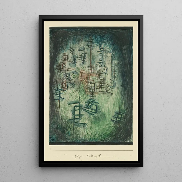 Chioma E - Paul Klee — quadro incorniciato alla parete