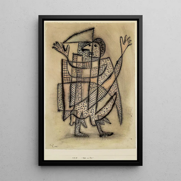 Masque avec Faux - Paul Klee — quadro incorniciato alla parete