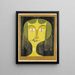 Ritratto di una donna con occhi viola - Paul Klee — quadro incorniciato alla parete