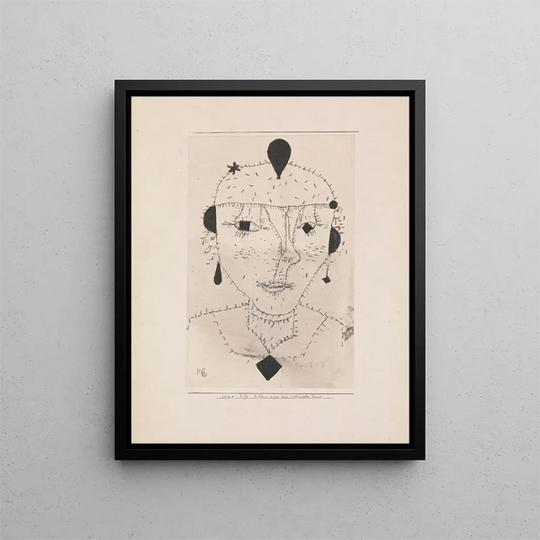 Paul Klee - Portrait Sketch of a Costumed Lady.webp