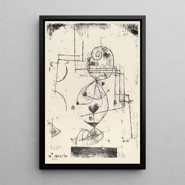 Reine de cœur - Paul Klee — quadro incorniciato alla parete