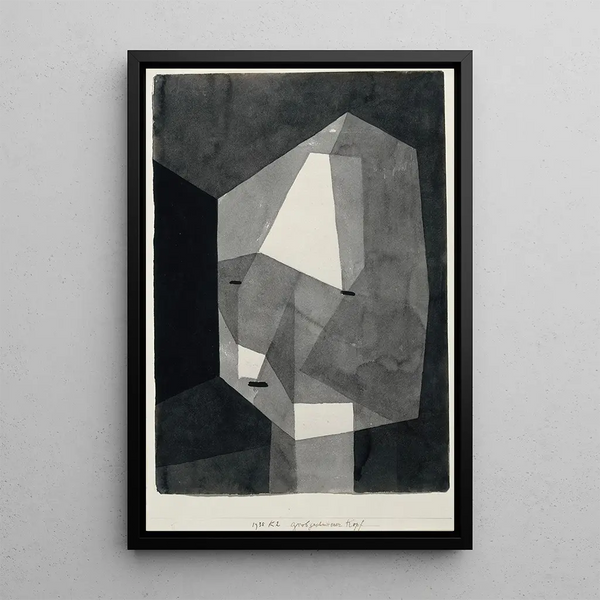 Tête grossièrement taillée - Paul Klee — quadro incorniciato alla parete
