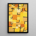 Segni in giallo - Paul Klee — quadro incorniciato alla parete