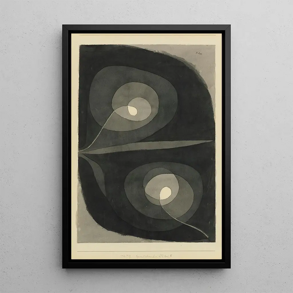 Fleurs en spirale I - Paul Klee — quadro incorniciato alla parete