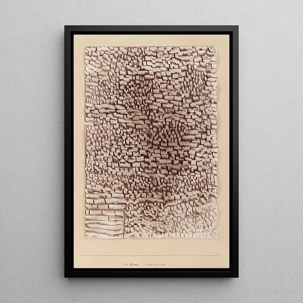 Désert de pierre - Paul Klee — quadro incorniciato alla parete