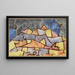 Forma rigorosa della montagna, montagna cristallina - Paul Klee — quadro incorniciato alla parete