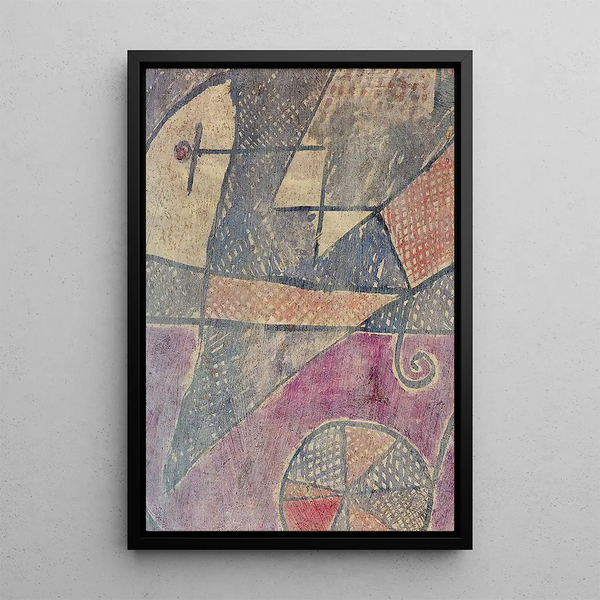 Ville frappée - Paul Klee — quadro incorniciato alla parete