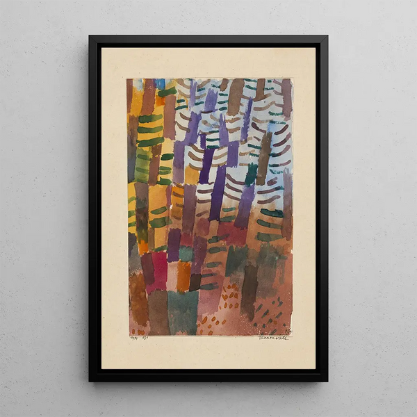 Forêt de sapins - Paul Klee — quadro incorniciato alla parete