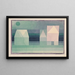 Tre Case - Paul Klee — quadro incorniciato alla parete