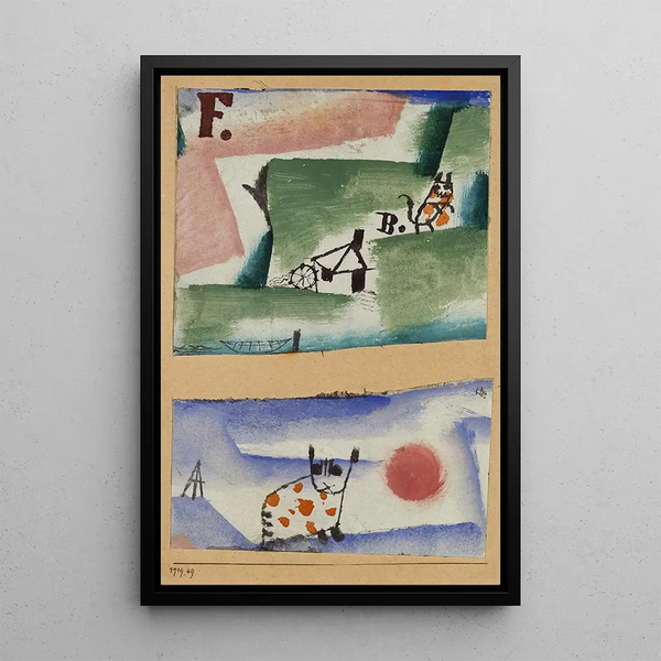 Territorio dei gatti - Paul Klee — quadro incorniciato alla parete
