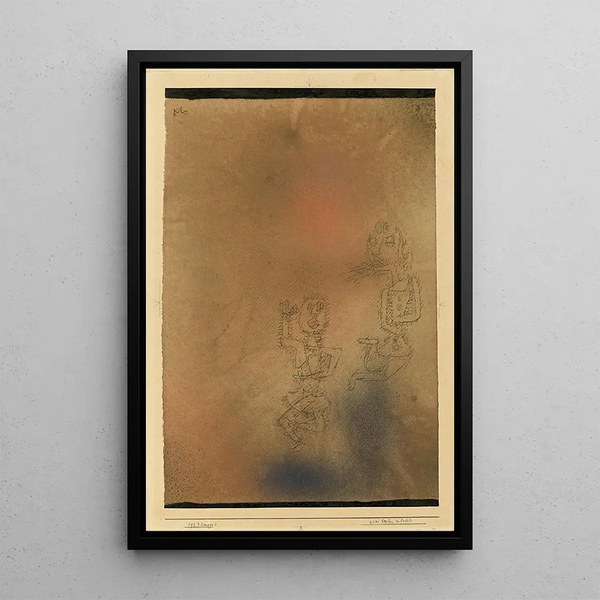 Due anime verso l'alto - Paul Klee — quadro incorniciato alla parete