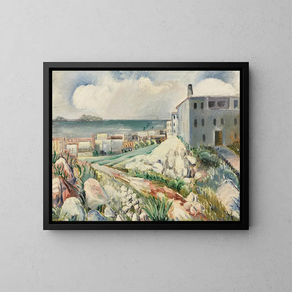 Paesaggio vicino a Marsiglia - Paul Kleinschmidt — quadro incorniciato alla parete