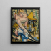 Artista di circo che allaccia le sue scarpe - Paul Kleinschmidt — quadro incorniciato alla parete