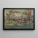 Villaggio con una chiesa - Paul Léon Félix Schmitt — quadro incorniciato alla parete
