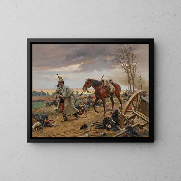 Dopo la battaglia - Paul Louis Narcisse Grolleron — quadro incorniciato alla parete