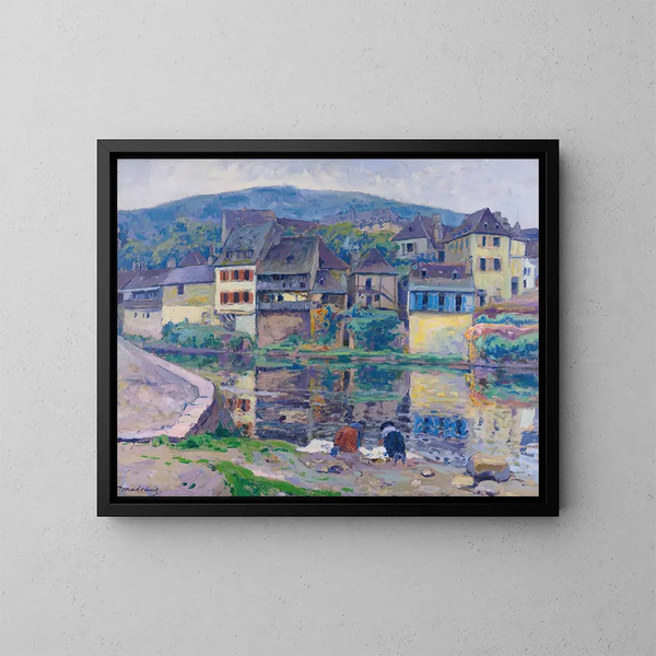 Le Lavandaie - Paul Madeline — quadro incorniciato alla parete