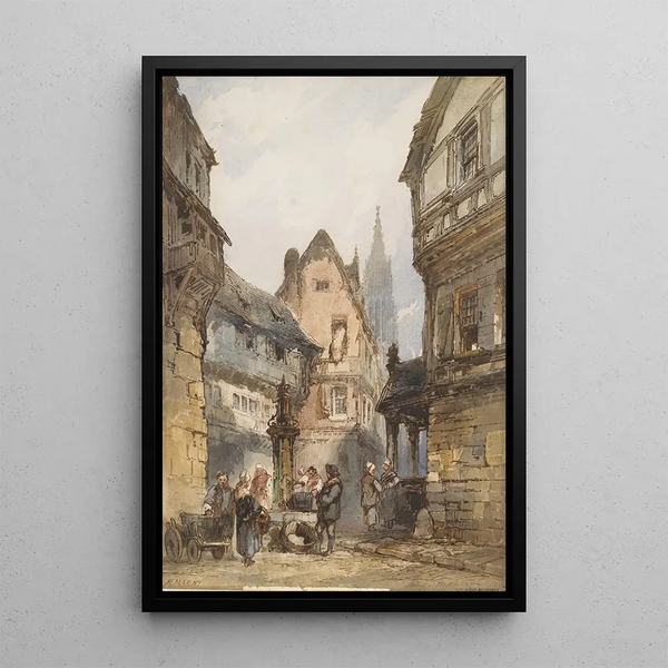 Scène de rue - Paul Marny — quadro incorniciato alla parete