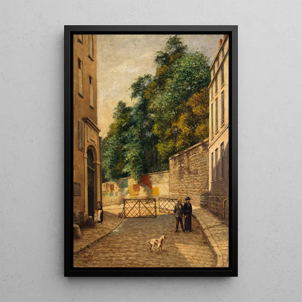 La rue Rataud - Paul Martellière — quadro incorniciato alla parete