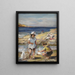 Alla spiaggia - Paul Michel Dupuy — quadro incorniciato alla parete