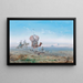 Una carovana nel deserto - Paul Pascal — quadro incorniciato alla parete