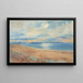 Vista della spiaggia di Paramé e vista di Saint-Malo da Dinard - Paul Paulin — quadro incorniciato alla parete