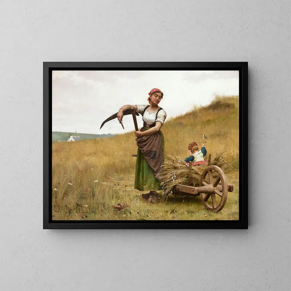 Adorazione - Paul Peel — quadro incorniciato alla parete