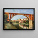 Le mura e il ponte a Rabastens - Paul Prouho — quadro incorniciato alla parete