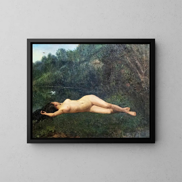 nudo femminile - Paul Prouho — quadro incorniciato alla parete