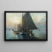 Scène della costa del Golfo - Paul Richard Schumann — quadro incorniciato alla parete