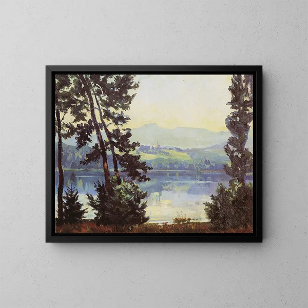 Vista sul Simssee - Paul Roloff — quadro incorniciato alla parete