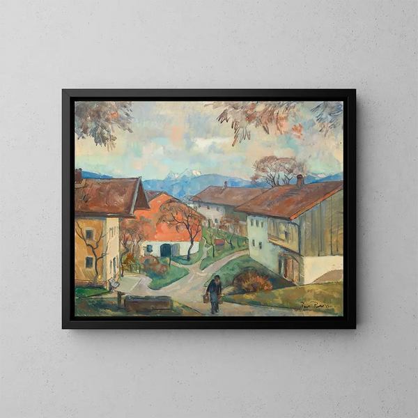 Rimsting sul Chiemsee - Paul Roloff — quadro incorniciato alla parete