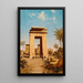 La porte sud Karnak - Paul Rudolf Linke — quadro incorniciato alla parete