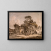 Un'osteria - Paul Sandby — quadro incorniciato alla parete