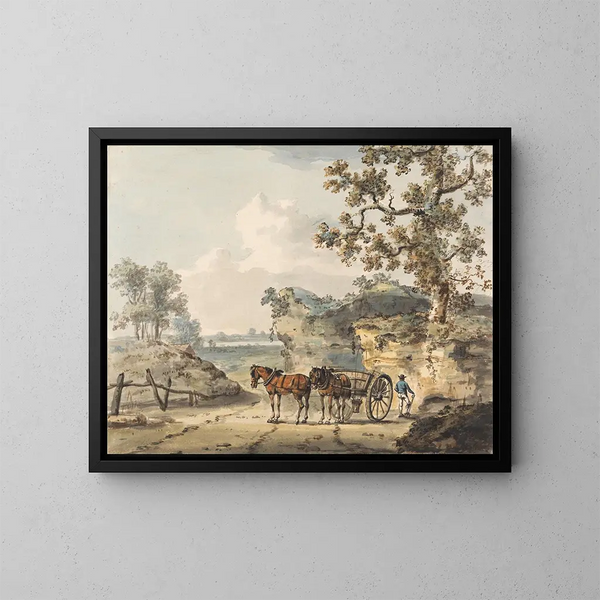 Un bac à sable - Paul Sandby — quadro incorniciato alla parete