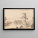 Abbaye di Askeaton vicino a Limerick in Irlanda sul fiume Deel - Paul Sandby — quadro incorniciato alla parete