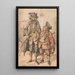 Caricatura di George Bubb Dodington e Sir Thomas Robinson - Paul Sandby — quadro incorniciato alla parete